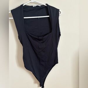 Zara Black Sleeveless Bodysuit